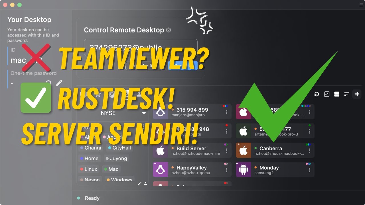 Server RustDesk Sendiri di Rumah | Pengganti TeamViewer & AnyDesk (Self Hosted)