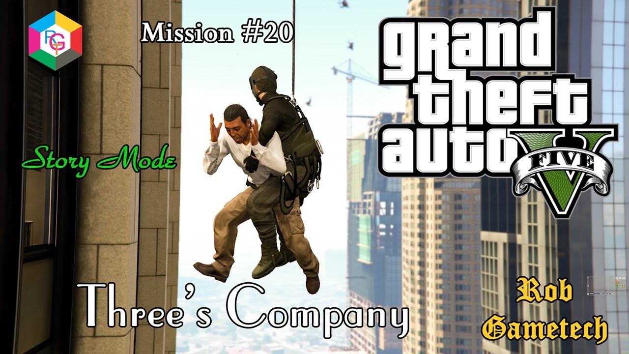 #20 GTA V Gameplay Mission Three's Company Michael, Trevor and Franklin ...