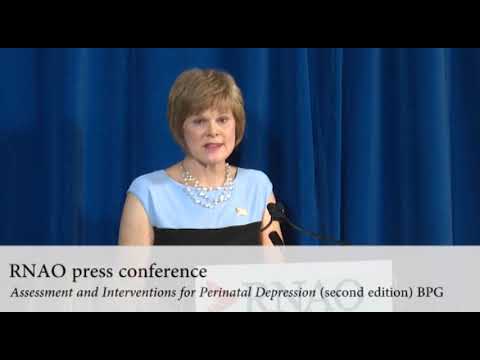 Perinatal depression Guideline Release Press Conference