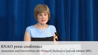 Perinatal depression: Guideline Release Press Conference