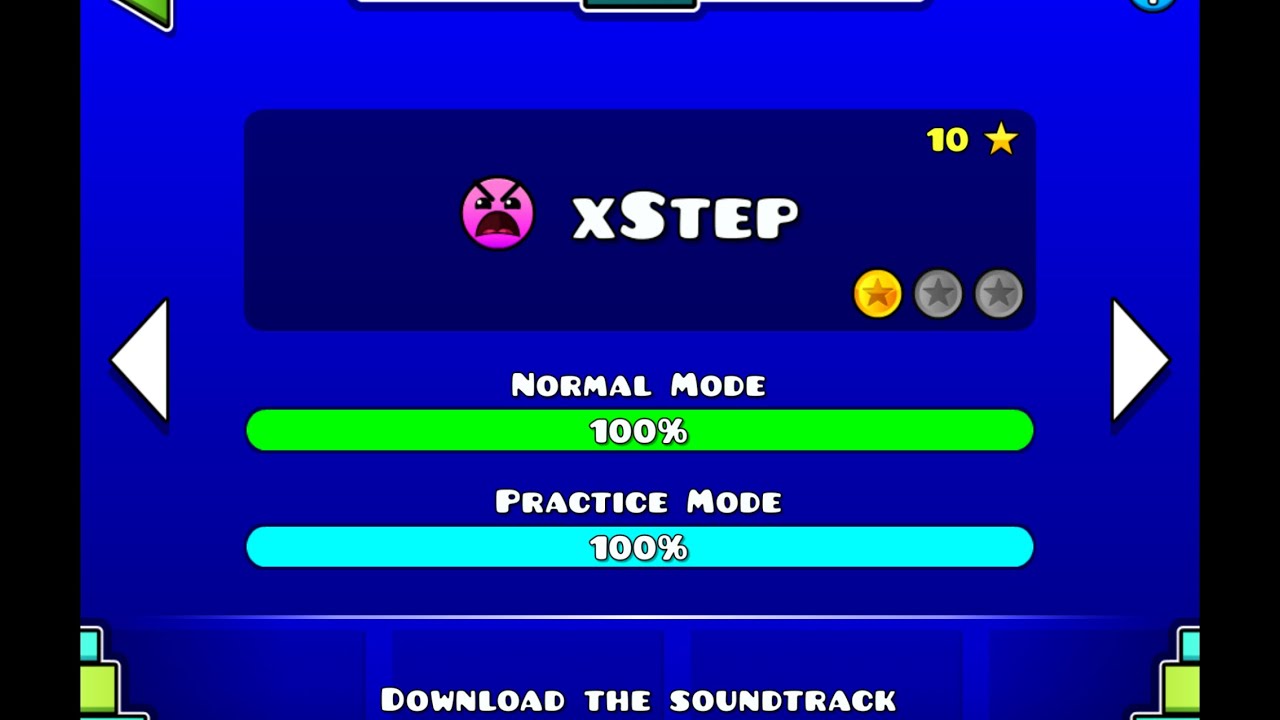Xstep 100 gg geometry dash lite 2nd insane youtube