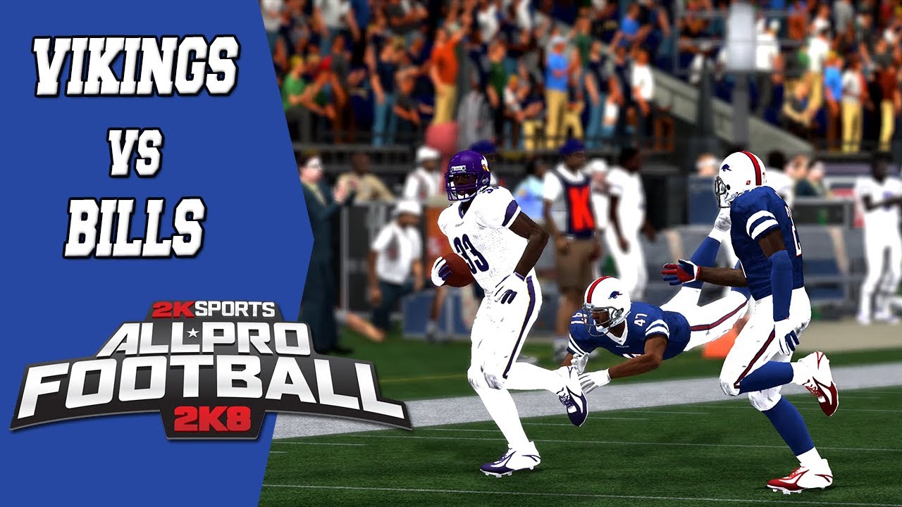 All*Pro Football 2K8 | Minnesota Vikings  vs. Buffalo Bills | 2K8 Game Highlights