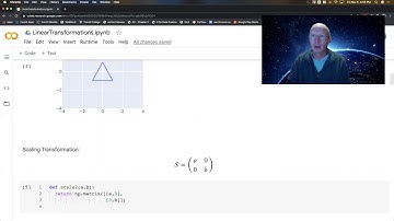 Python Videos 10c: Plotting and Exploring Linear Transformations -- Animated Scaling in 2D