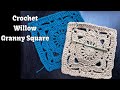 Crochet a Willow Granny Square #crochet #crochetgrannysquare #howtocrochet