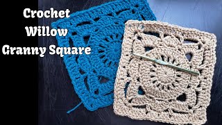 Crochet a Willow Granny Square #crochet #crochetgrannysquare #howtocrochet