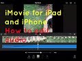 Sound & volume editing - iMovie for iPad and iPhone