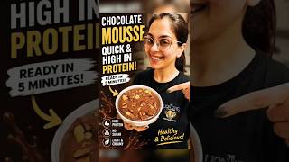 Healthy chocolate mousse|Quick and tasty #recipe #fyp #dubailfe #chocolate #sweet #protein #cooking