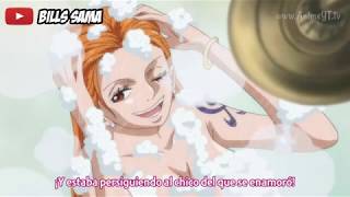 One Piece 827 - Escena de baño Nami y Carrot sub español