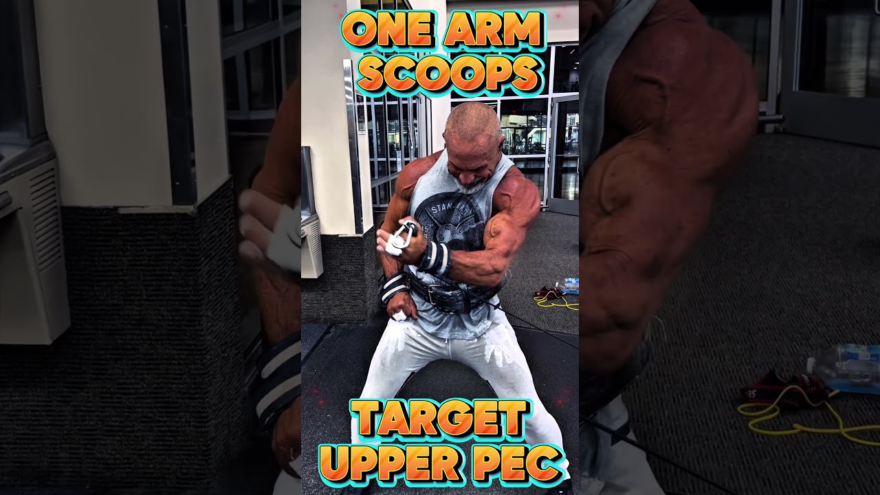 ONE ARM SCOOPS FOR TARGETING UPPER PEC #workout #motivation #workouttips #CHEST #exercise