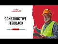 Level 6 NVQ CSM - CONSTRUCTIVE FEEDBACK