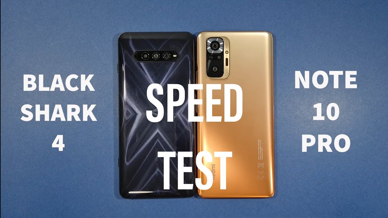 Xiaomi Black Shark 4 vs Xiaomi Redmi Note 10 Pro Speed Test - YouTube