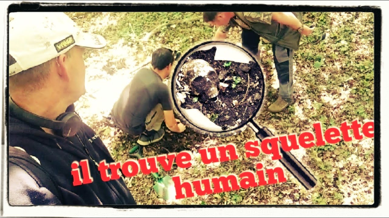 il trouve un squelette humain en plein milieu d'un bois