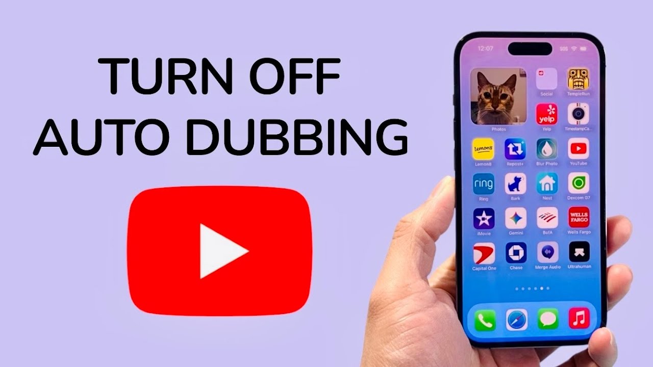 How To Turn Off Auto Dubbing On YouTube Mobile Videos - YouTube