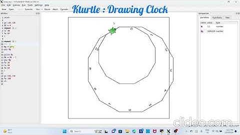 KTurtle Drawing clock | Learn basic coding in Kturtle | Coding with Kturtle | Kturtle tutorials
