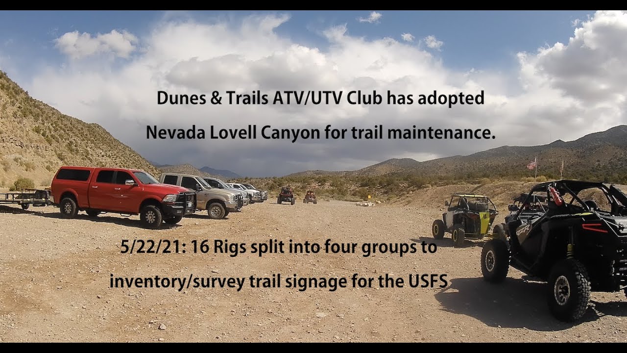 Dunes & Trails ATV/UTV Club Ride Lovell Canyon USFS Trail Inventory