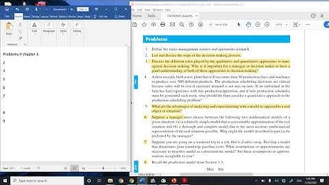 Quantitative Methods Chapter 1 Problems