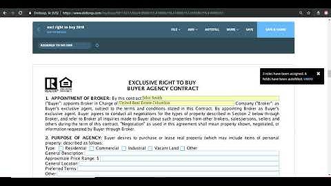 Intro to DotLoop -- Buyer Agency Template