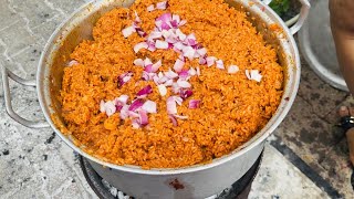 HOW TO MAKE NIGERIAN PARTY JOLLOF RICE FOR 50 GUESTS| THE RIGHT MEASUREMENT AND INGREDIENTS TO USE.