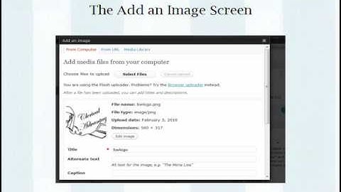 How to Insert an Image into a Wordpress Post or Page