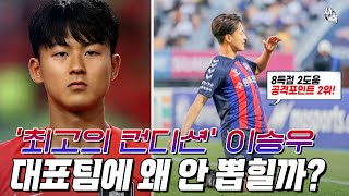 ‘최고의 컨디션’ 이승우, 대표팀에 안 뽑히는 이유는 무엇일까?