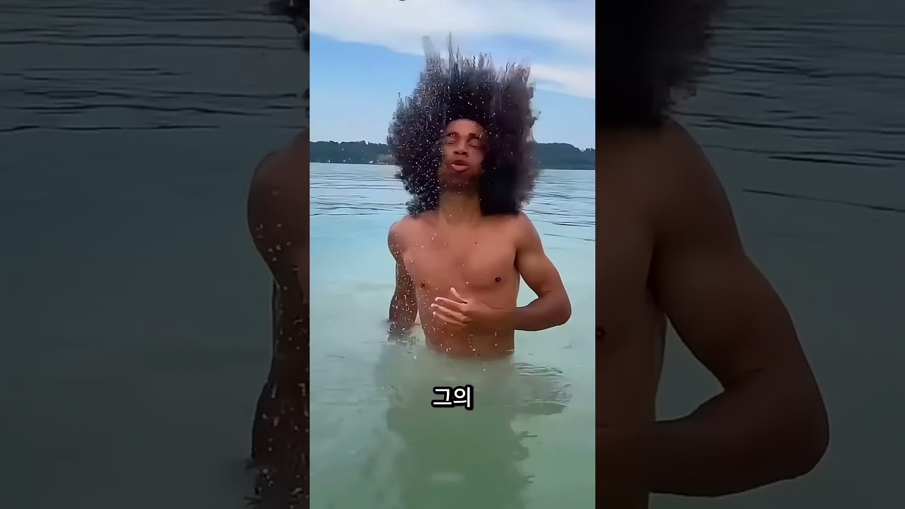 곱슬머리이고 방수 기능이 있어요! 💇‍♀️💦