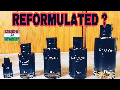 dior sauvage reformulated