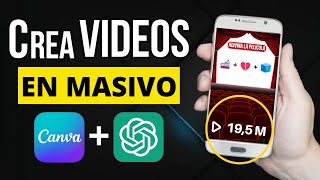 Crea 100 VIDEOS Masivos con Canva i ChatGPT [GRATIS]