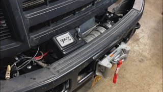 Installing Warn Hidden Winch Mount on 08 F350 & Fix Vacuum Hubs!-EP117