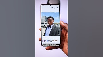 How to add portrait effect to a picture on Samsung