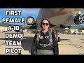 First female a10 demonstration team commander and pilot maj lindsay johnson