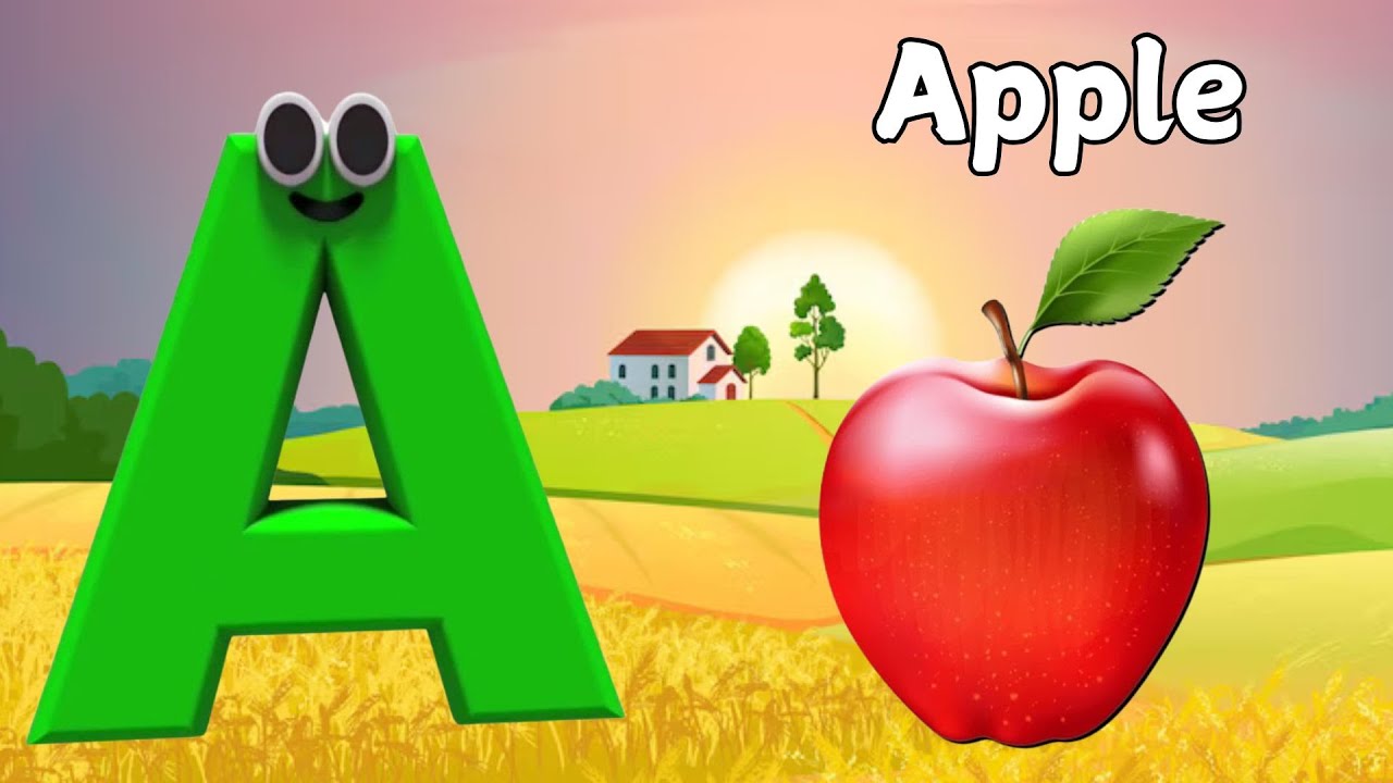 Phonics Song with TWO Words - A For Apple - ABC Alphabet Songs with ...