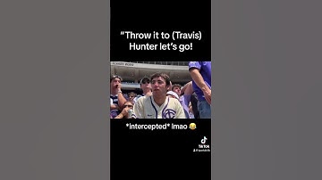 Don’t throw it to Travis Hunter 🫠 #shorts