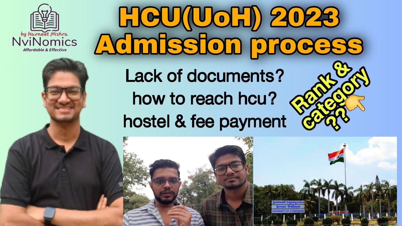 step wise University of hyderabad PG 2023 Admission process Must Watch All doubts clear✌️vvi info👉