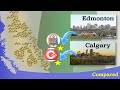 Calgary and edmonton compared