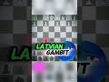 The Most Disrespectful Opening in Chess: The Latvian Gambit #shorts #shortfeed #chess
