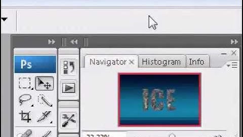 Photoshop cs3 Ice Text Effect