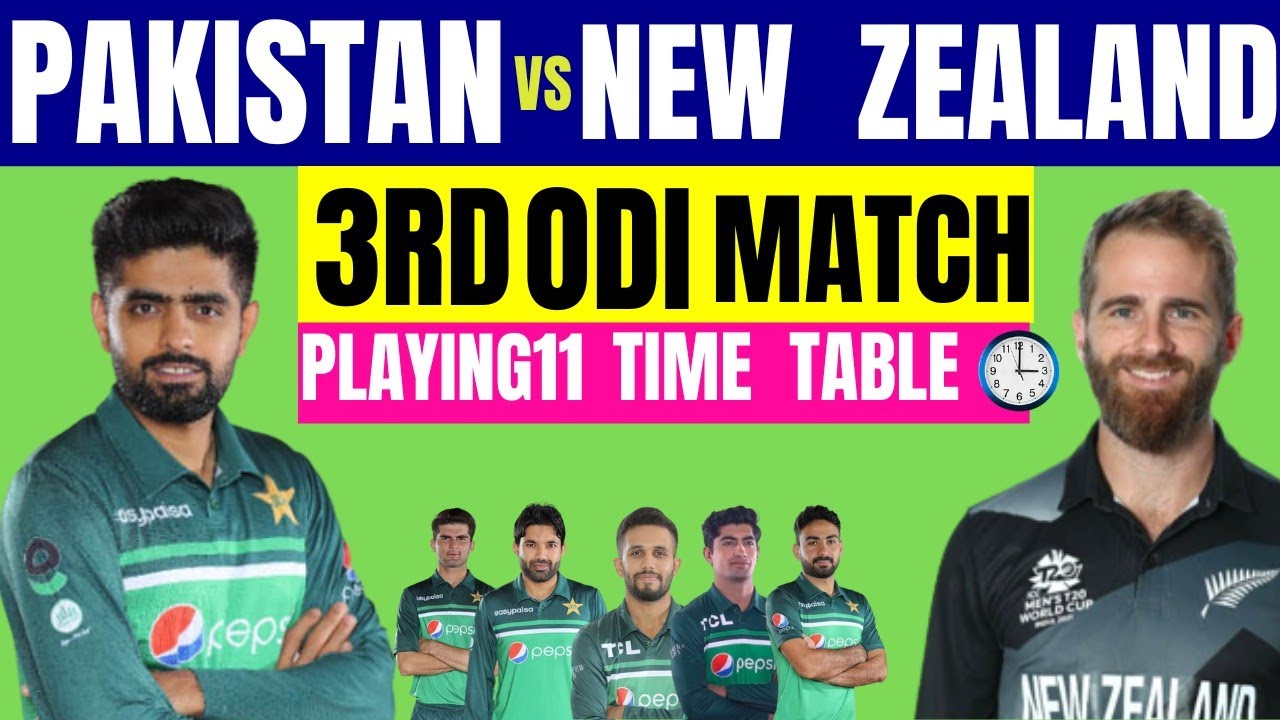 Pakistan Vs New Zealand 3rd ODI Match Pakistan Team 2 Changes Pak