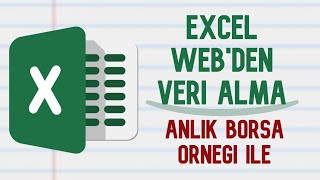 Excel İnternetten Veri Alma - Anlık Veri Borsa Exceli