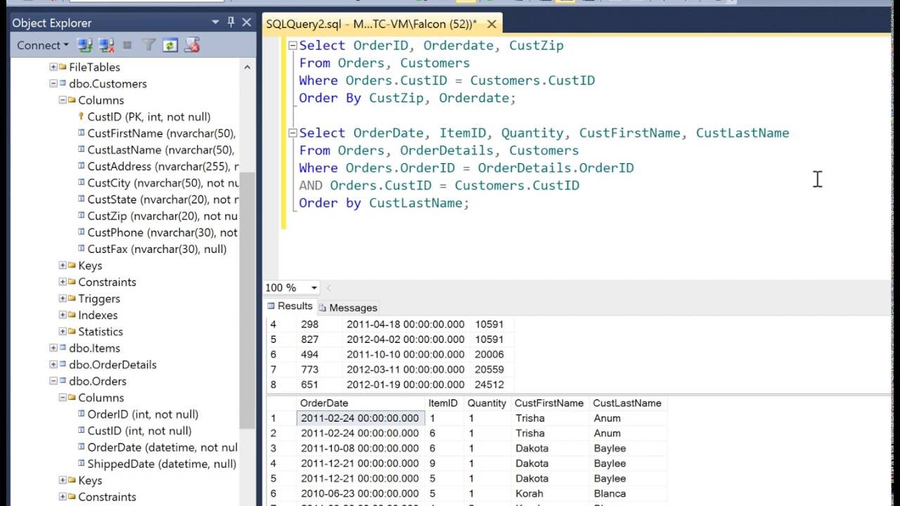 Sql multiple select