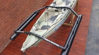 Kayak outriggers, very strong, cheap and they work!