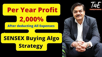 Sensex Option Buying Algo | Super Profitable Strategy | 2000% Yearly Profit | Quantman Algo