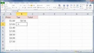 Excel 2010 - Auto Fill Formulas