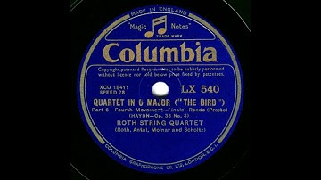Haydn:  Quartet In C Major, Op. 33, No. 3 "The Bird" - Roth Quartet