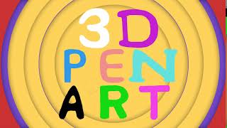 Анимационное видео интро (заставка) для канала 3d pen art - уроки рисования 3d ручкой