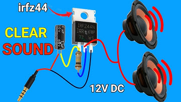 DIY Simple Audio Amplifier Using MOSFET | 12V Homemade Amplifier