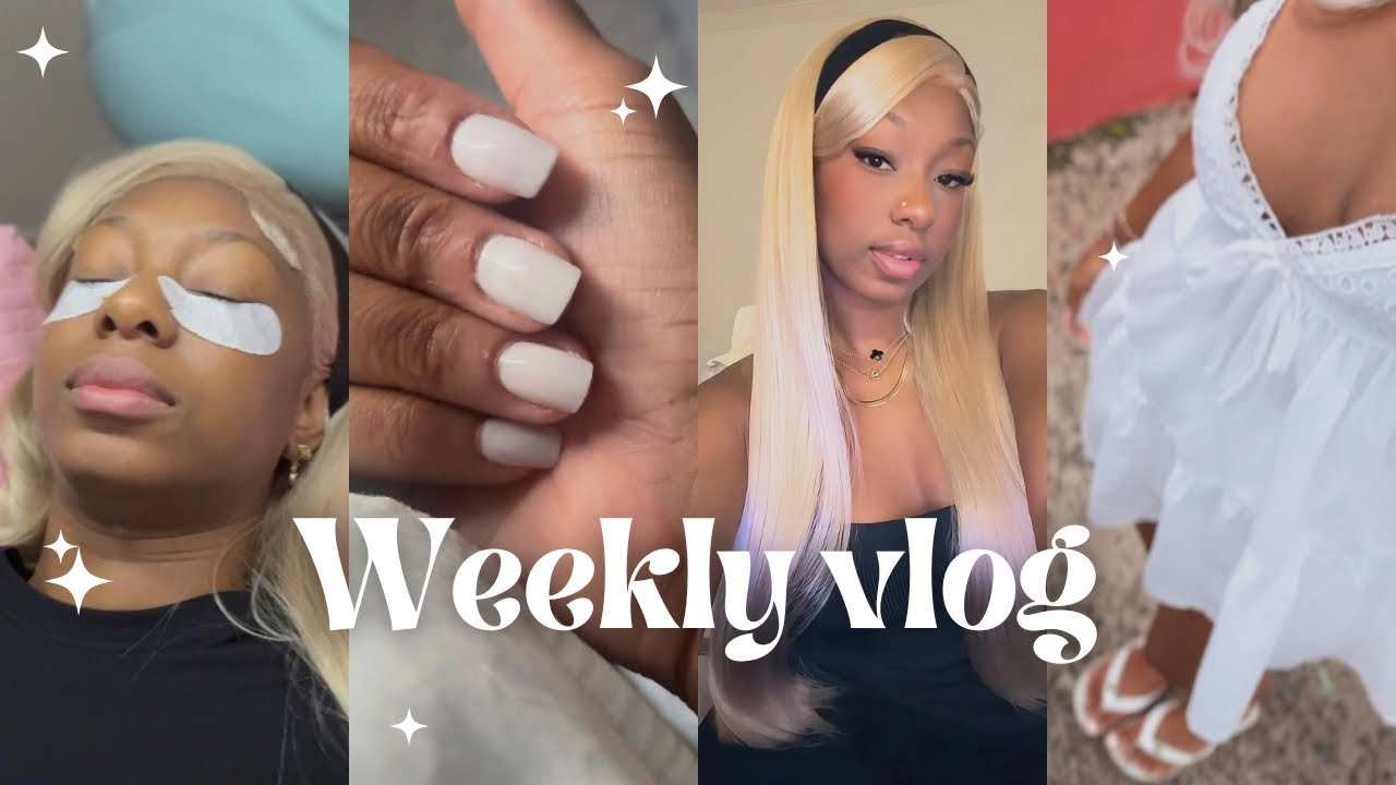 VLOGÃO🎀| meu fim de semana: cabelo, unhas, grwm.