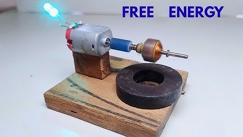 DIY Free Energy Generator Device using DC Motor and Magnets | Science Experiment