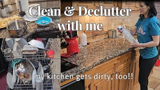 Quick kitchen cleanup  How I get motivated to clean when I don't want to #cleaningmotivation