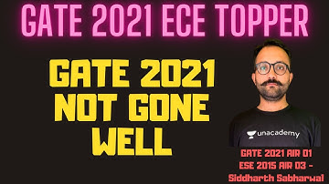 GATE 2021 NOT GONE WELL | SIDDHARTH SABHARWAL GATE 2021 AIR 1