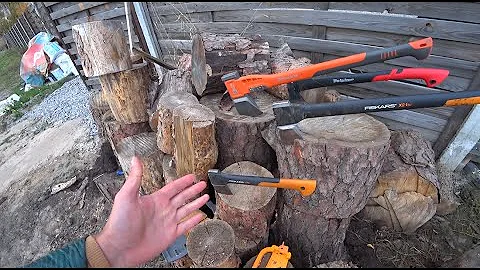 САМОЕ ВАЖНОЕ при выборе ТОПОРА или КОЛУНА Fiskars, STIHL, Husqvarna, Juco